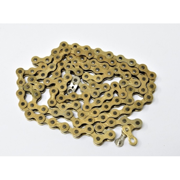 Цепь Taya EL-410 1 шв 1/2"X1/8", 112L, золотистая (LAN-115)