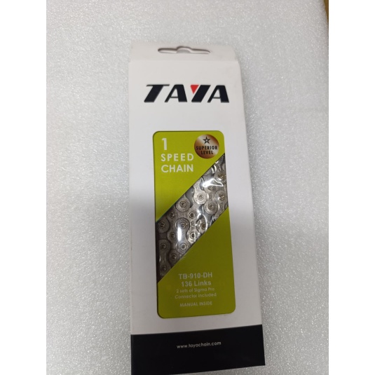 Цепь Taya eTB-910-DH 1 шв 1/2"X1/8",136L, серебристый (LAN-111)