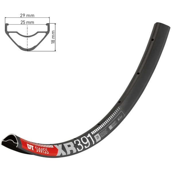 Обод DT SWISS XR 391 29x25 DISK BRAKE 32 отв.