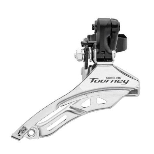 Переключатель передний Shimano FD-TY300 TOURNEY 31,8мм верхняя тяга черный серый (DERF-222)