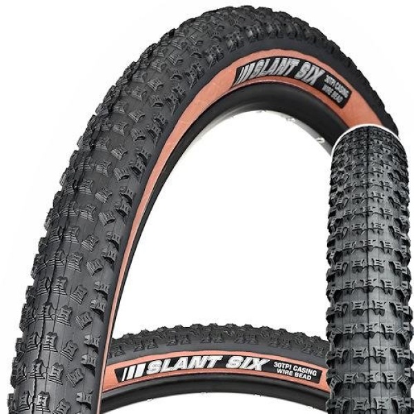 Покрышка Kenda K-1080 Slant Six Sport 29х2,2 30TPI черный с коричневым (O-O-0682)