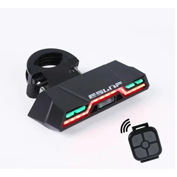 Задняя фара EsLNF 200Lm, 2000mAh с пультом, пластик (1819)