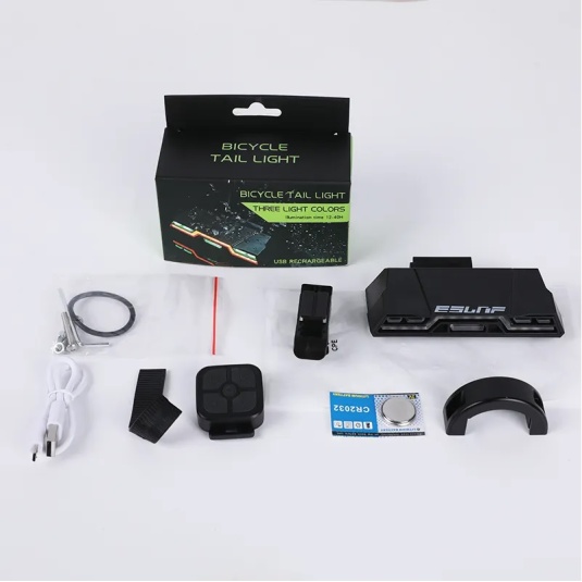 Задняя фара EsLNF 200Lm, 2000mAh с пультом, пластик (1819)