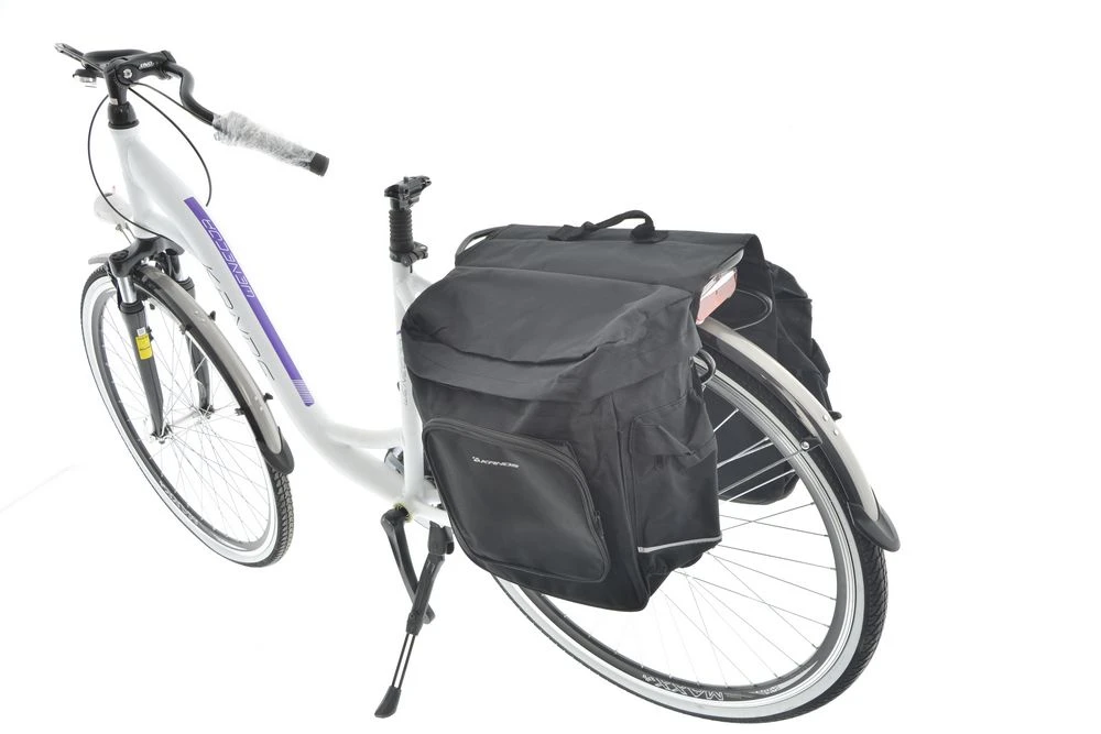 Велосумка на багажник Kands 2-х секционная, 28л, черный (84202) 1 Велосумка на багажник Kands 2-х секционная, 28л, черный (84202)