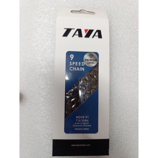 Цепь Taya NOVE-91 9-шв 1/2"X5/64",116L, черный (LAN-125)