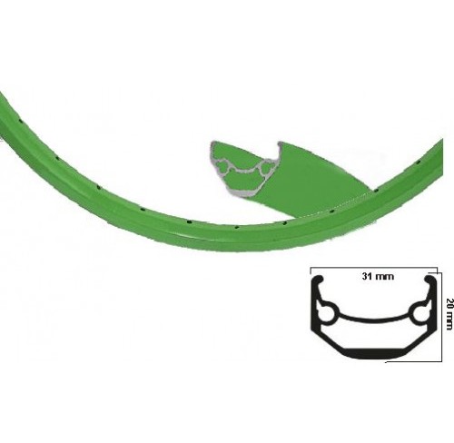 Обод 29" Alloy 622/700C 36 шп. 30 мм зеленый (35446) 2 Обод 29" Alloy 622/700C 36 шп. 30 мм зеленый (35446)