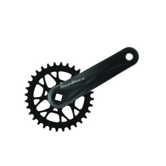 Комплект шатунов SunRace FCM53U под квадрат, 170 мм, 32T, на 11/10/9 шв., черный