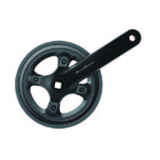 Комплект шатунов SunRace FCM80V под квадрат, 170 мм, 34T, 96BCD, на 11/10/9шв., черный