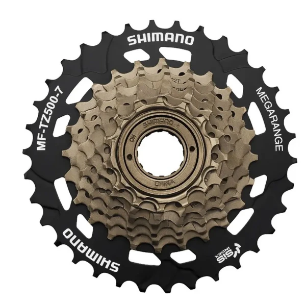 Трещотка 7 скор. SHIMANO MF-TZ500-7 Megarange 14-34T коричневый