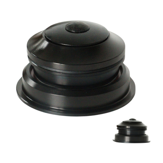 Рулевая колонка б/резьб.  п/интегр. 1-1/8”-1.5”" черный Kenli KL-B330 з переходником под конусный стакан для вилки  (30)