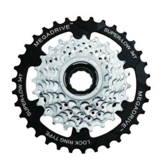 Трещотка SunRace MFM4S 7CV, 7 скоростей, 13-34T, Zinc/Black