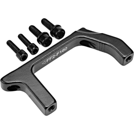 Передний адаптер калипера TEKTRO FF2 из Flat Mount в Post Mount 160мм, черный