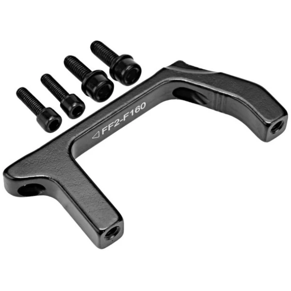 Передний адаптер калипера TEKTRO FF2 из Flat Mount в Post Mount 160мм, черный