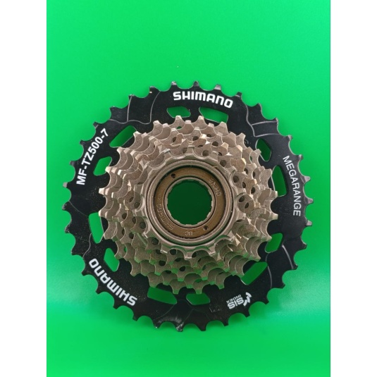 Трещотка 7 скор. SHIMANO MF-TZ500-7 Megarange 14-34T коричневый