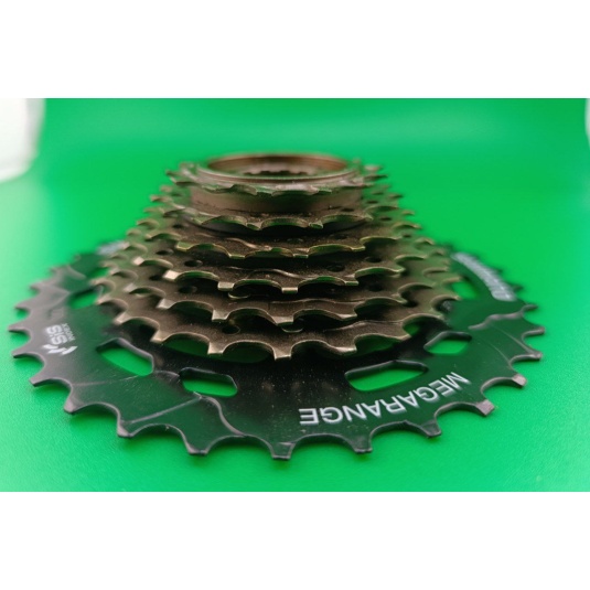 Трещотка 7 скор. SHIMANO MF-TZ500-7 Megarange 14-34T коричневый