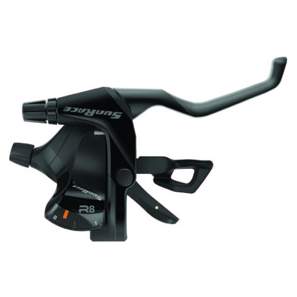 Моноблок SunRace F803 левый, 3 скорости, совместимый с V-Brake