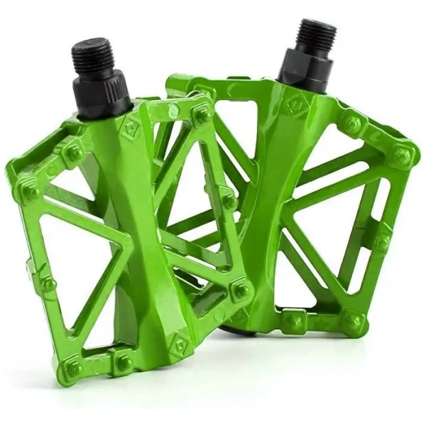 Педали Avanti DN-313 алюминий, широкие, зеленый (DN-313-green)