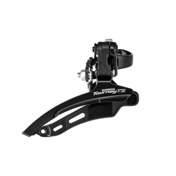 Переключатель перед. индекс. под трубу 31,8мм н/тяга SHIMANO FD-TZ500 (черн.)