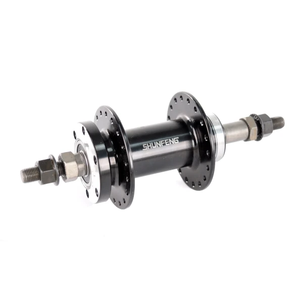 Втулка задняя Shunfeng SF-A210RB 36H пром. подш. под диск, трещотку, черный (4121)