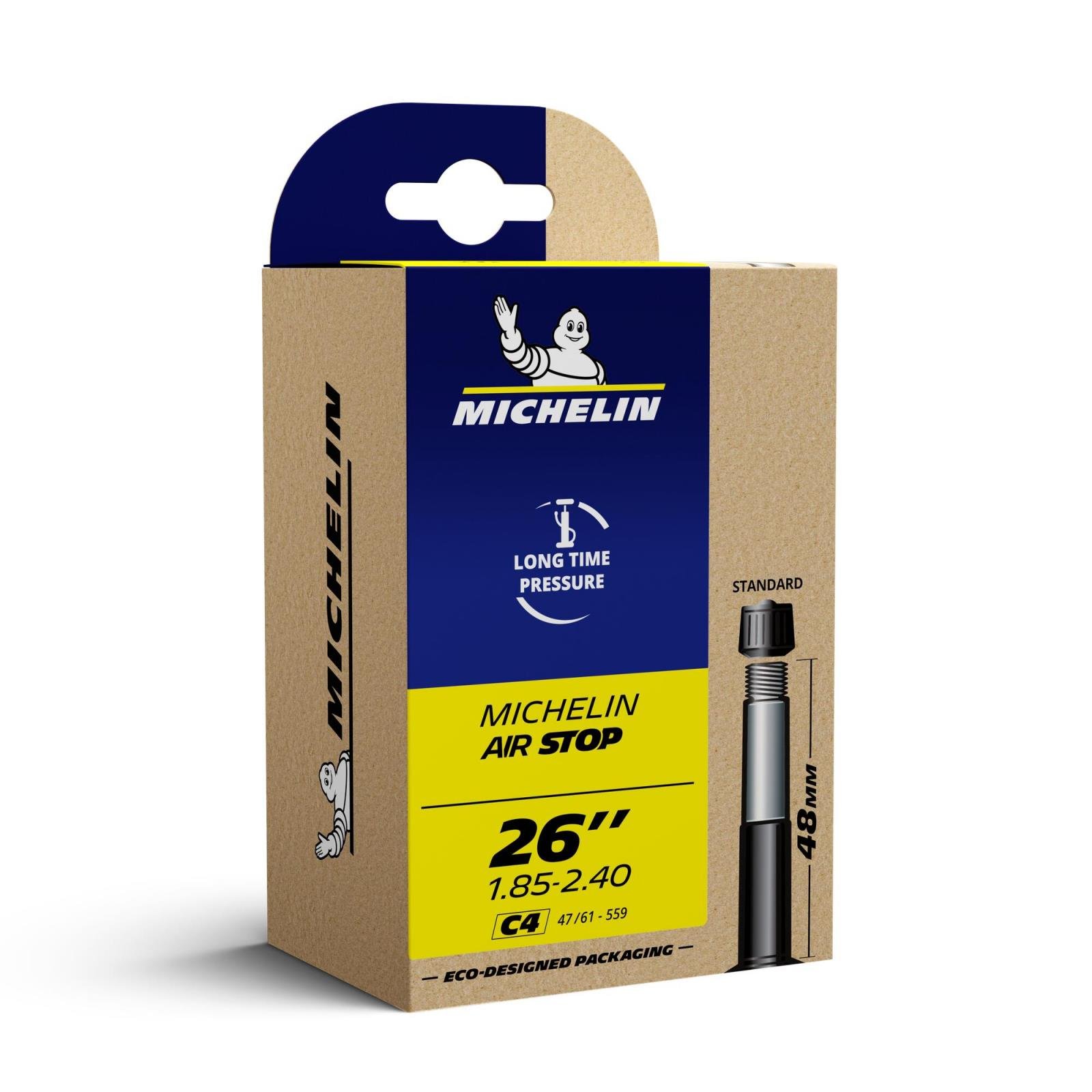 Камера Michelin 26x1,85/2,40 AV 48мм (DEM147) 1 Камера Michelin 26x1,85/2,40 AV 48мм (DEM147)