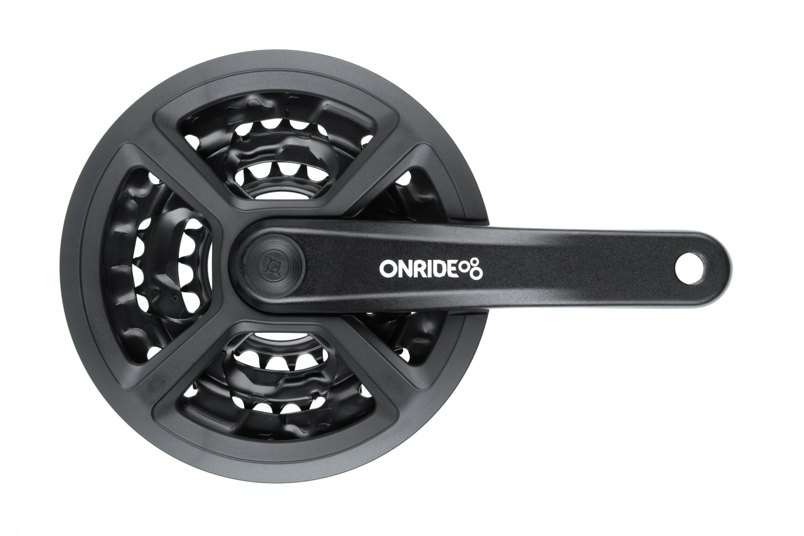 Комплект шатунов ONRIDE Trio 810P, под квадрат, 170мм, 42-32-22T, на 8/7/6 скоростей, черные (конвер. 1 Комплект шатунов ONRIDE Trio 810P, под квадрат, 170мм, 42-32-22T, на 8/7/6 скоростей, черные (конвер.