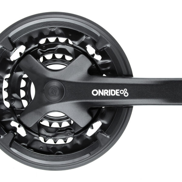 Комплект шатунів ONRIDE Trio 920P, під квадрат, 175 мм, 44-32-22Т, на 9 шв., чорний