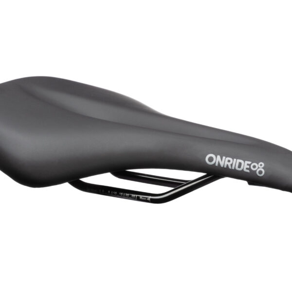 Седло ONRIDE Feel 20, стальные рамки, 254x158 мм, с отверстием, черный