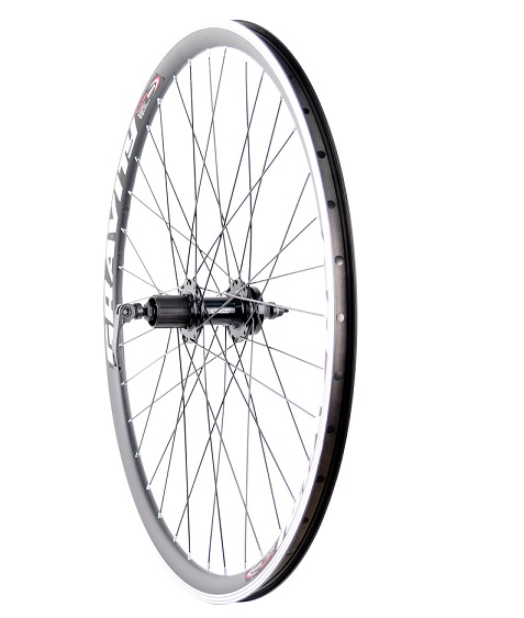 Колесо заднє 27,5" Gravity втулка Neco MS37R під касету 8-10шв, чорне (12135)