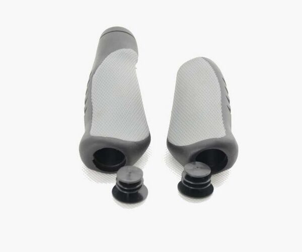 Грипсы Kands 135мм/92мм, черный с серым (G306-1)