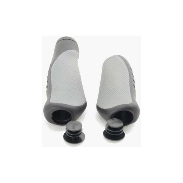 Грипсы Kands 135мм/92мм, черный с серым (G306-1)