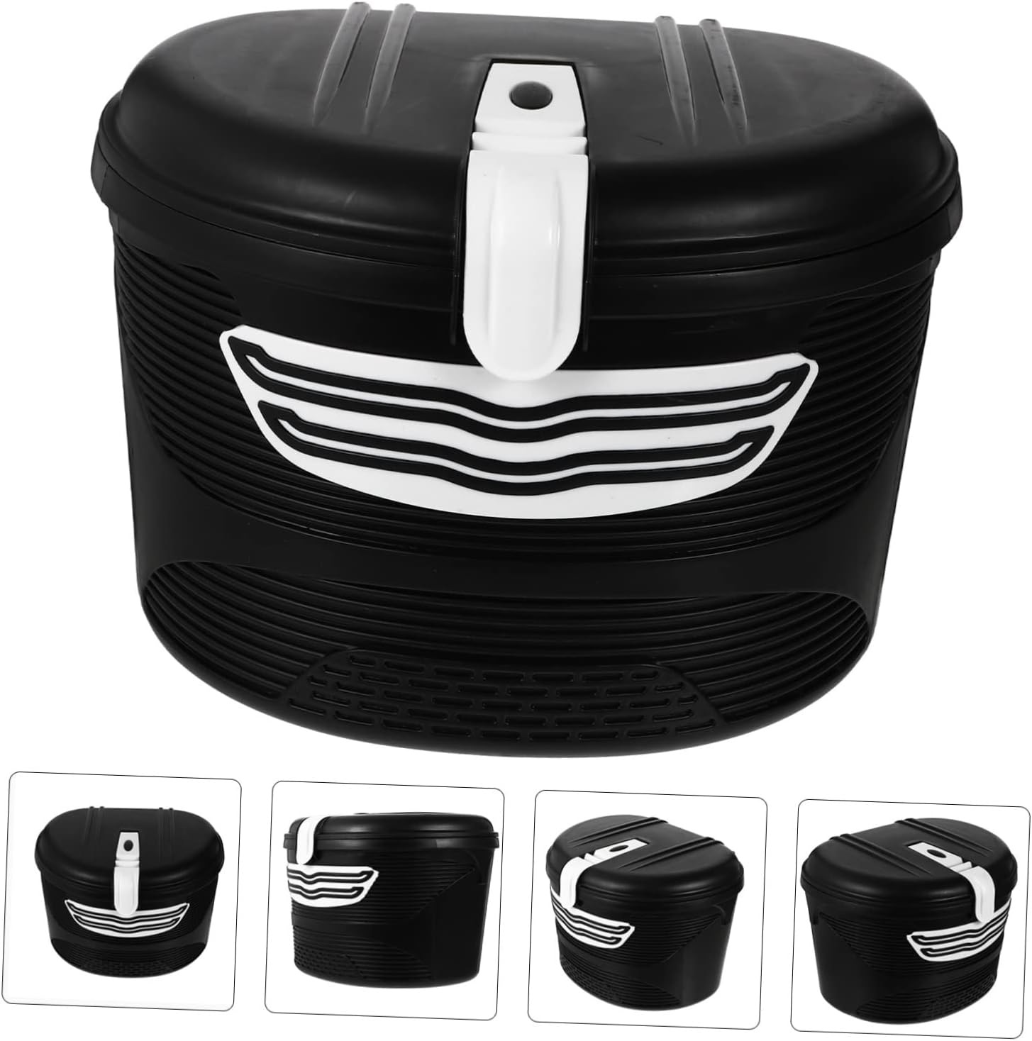 Контейнер для велосипеда Bike Box L 37x29x27 cm черный с белым (D-017L) 2 Контейнер для велосипеда Bike Box L 37x29x27 cm черный с белым (D-017L)