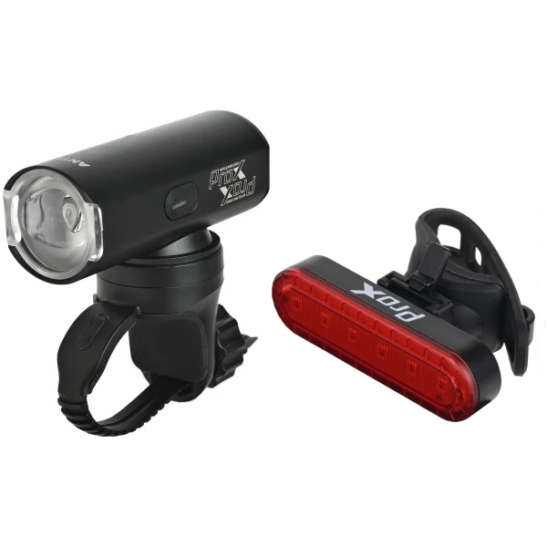 Комплект фонарей ProX Antila SET 550LM + 10LM, 1100mAh Garmin USB-c черный (A-O-B-P-0542)