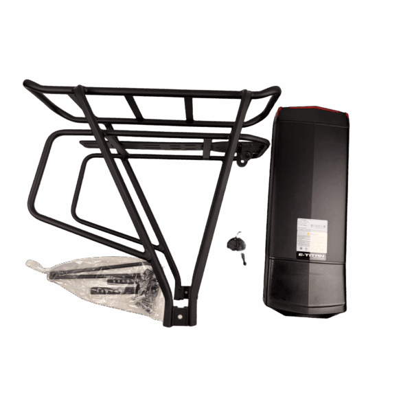 Батарея в кейсе E-Titan 48V13Ah с багажником + зарядное устройство + стоп сигнал 48V13Ah