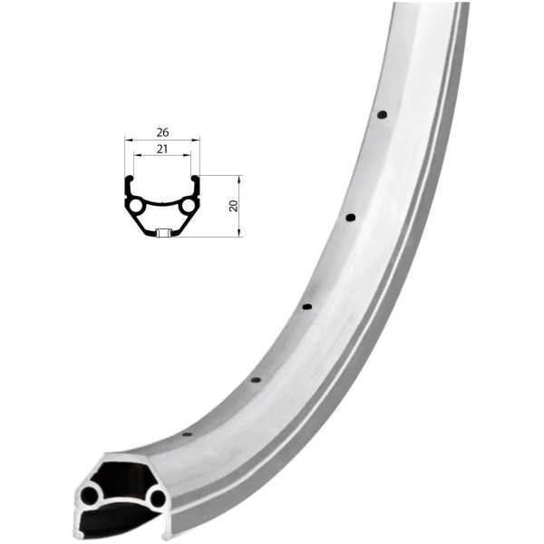 Обед Remerx HIT 21 RX 4521, 28'', 622x21, 36 отворів, AV, сріблястий анодований, V-Br, CNC