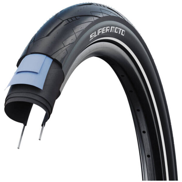 Шина 28x1,50 700x38C (40-622) Schwalbe SUPER MOTO RaceGuard, B/B-SK+RT HS605 ADDIX 67EPI