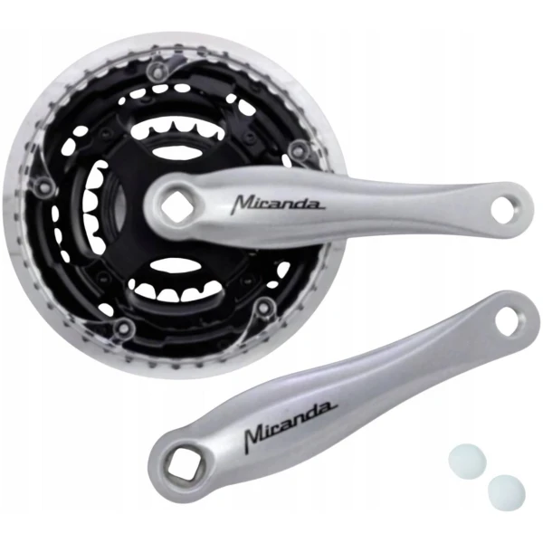 Шатуни Miranda Beta Alu 42/34/24T, 170 мм, сірий (BETA342S)