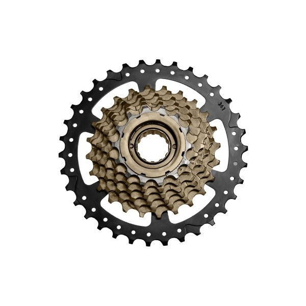 Трещотка SunRace MFM2A 7DV, 7 скоростей, 14-34T, Black/Brown, OEM