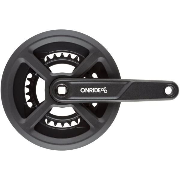 Комплект шатунов ONRIDE Duet 920P, под квадрат, 175 мм, 46-30, на 9/8 шв., черный