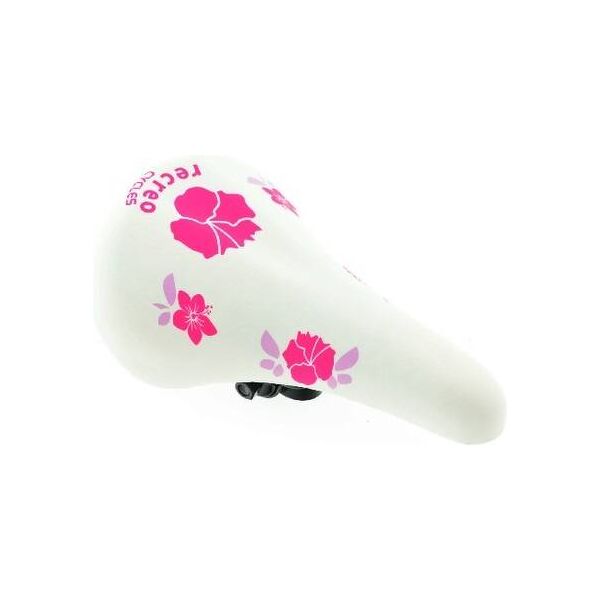 Седло детское Jet Selle цветы бело-розовое (25BF-A2)